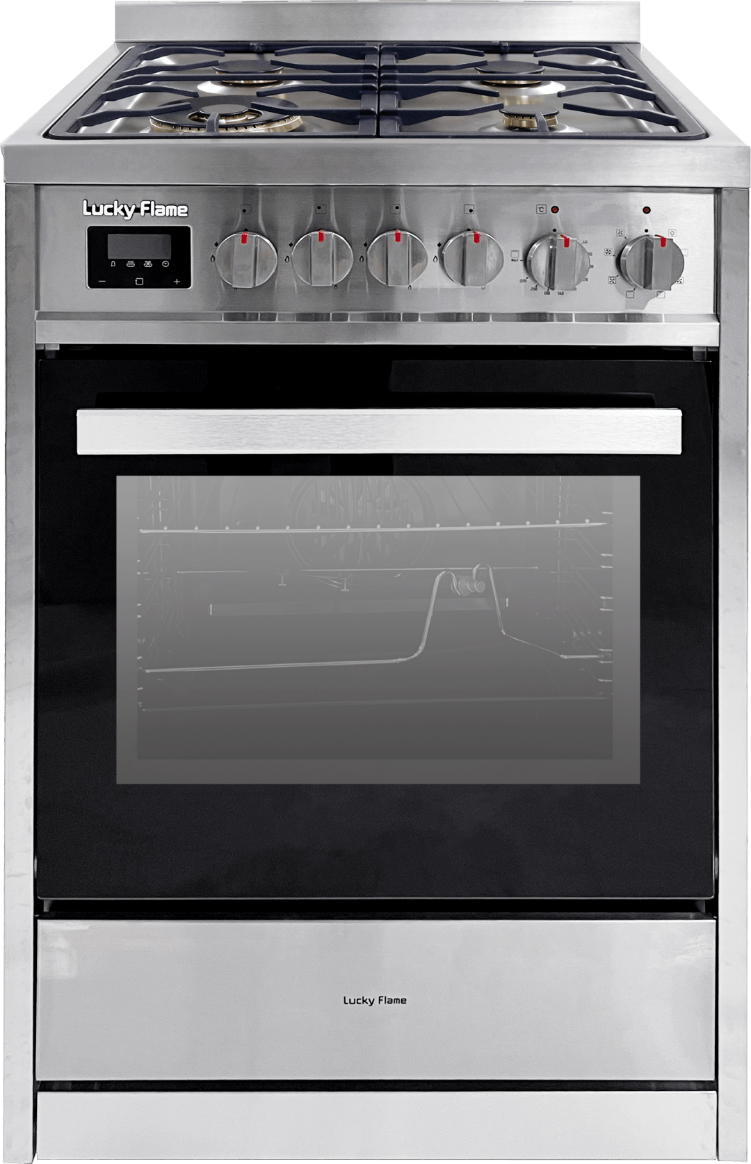 60cm Freestanding electric oven with gas cooktops luckyflame