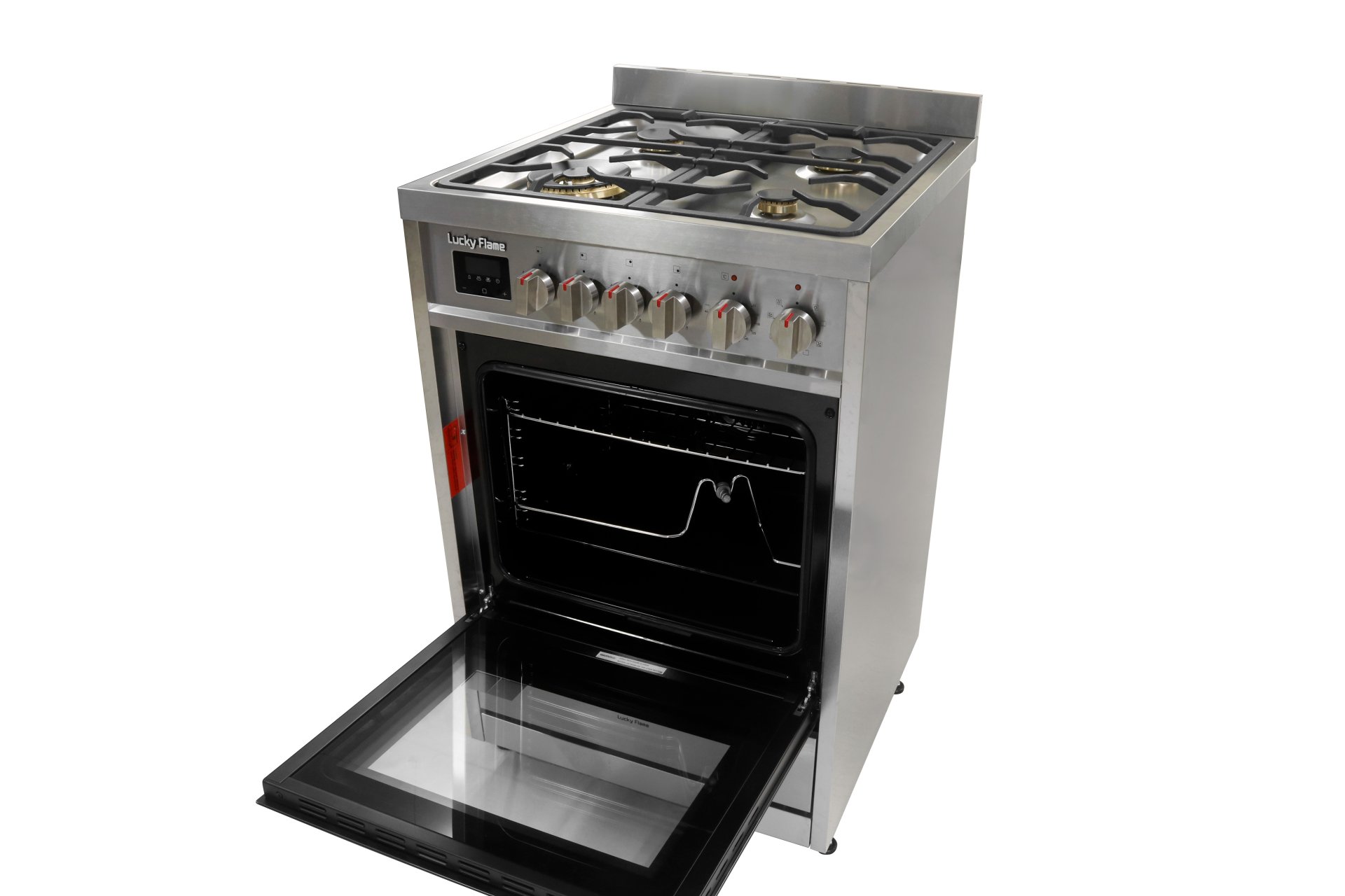 60cm Freestanding electric oven with gas cooktops luckyflame