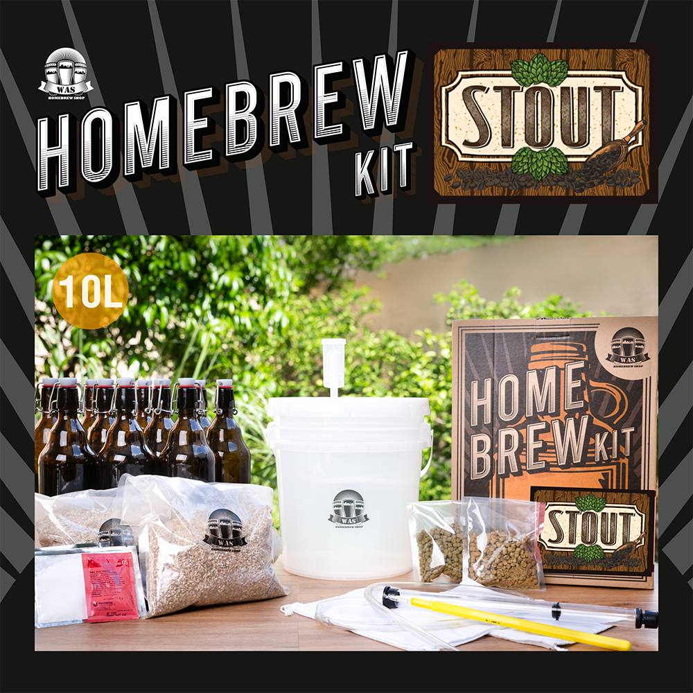 WAS HOMEBREW KIT Stout 4/10/20Liters washomebrew