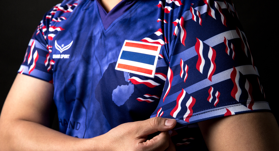 Limited Thailand National Team Thai Football Soccer Jersey Shirt Blue