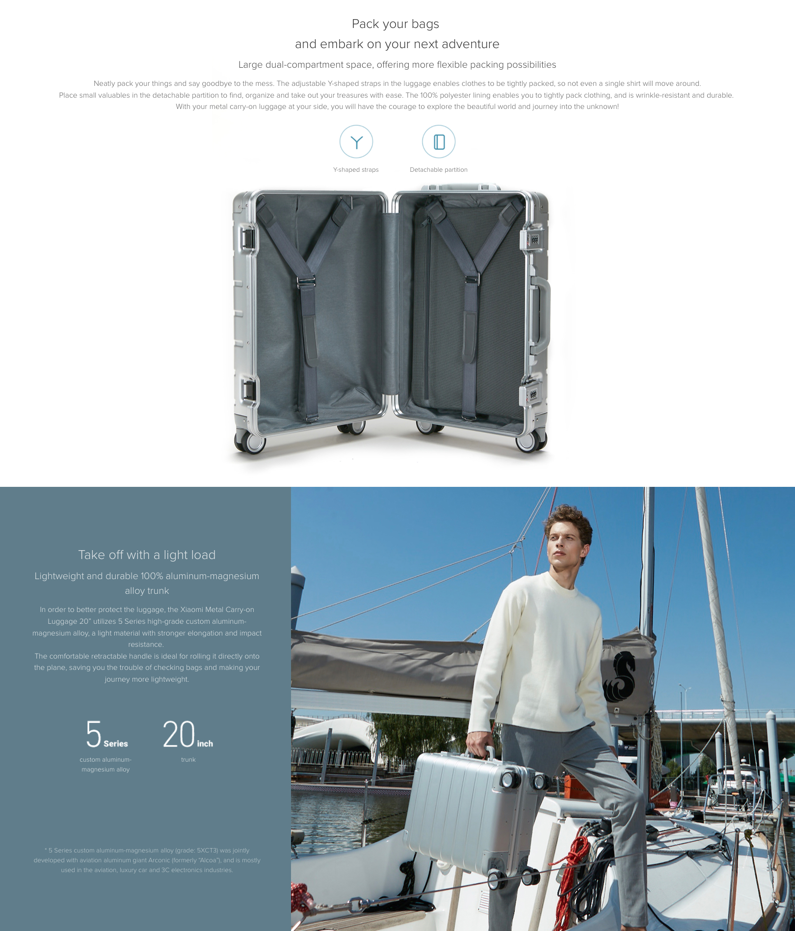 Xiaomi Metal Carryon Luggage 20" dimi