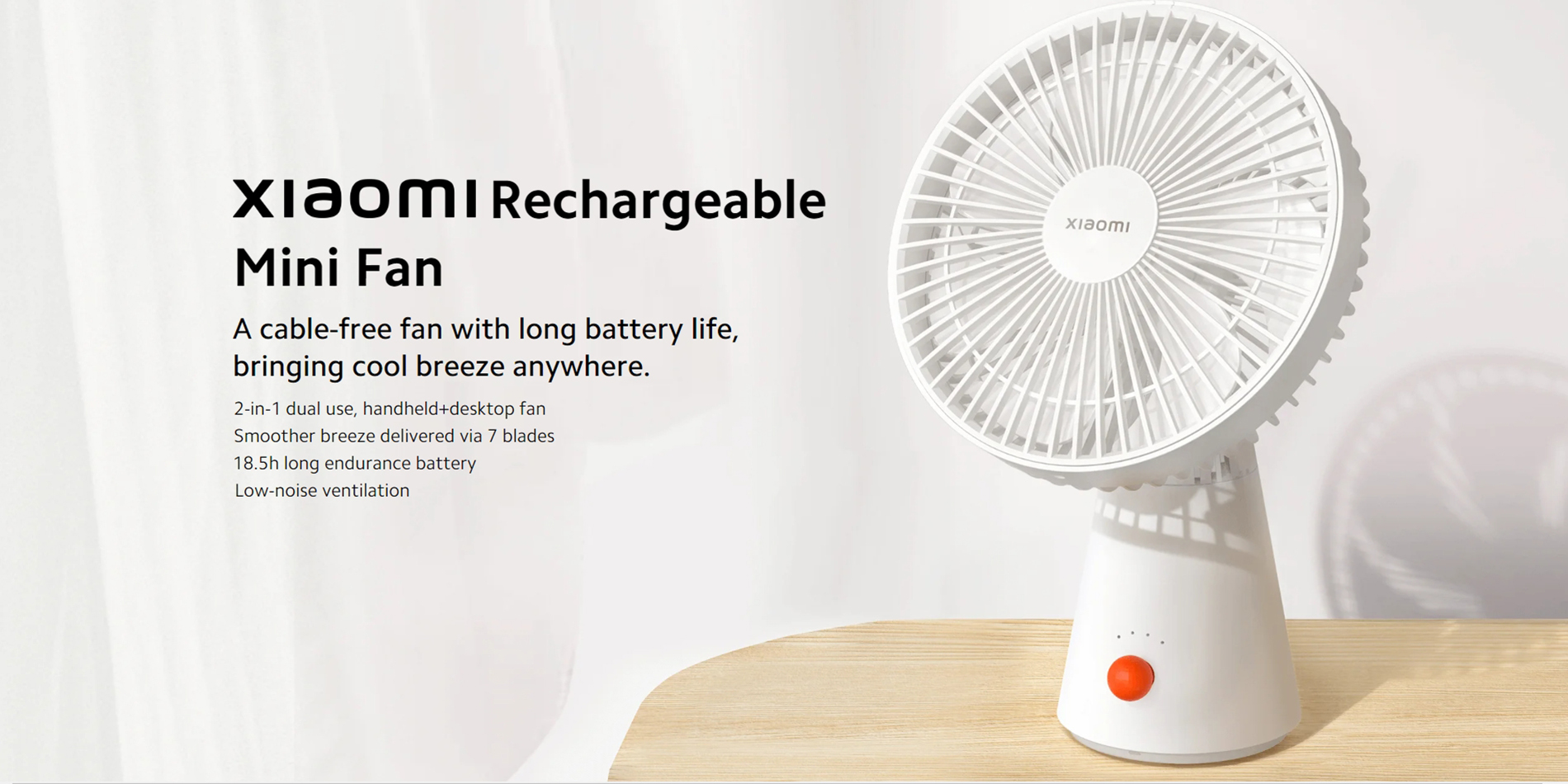 Xiaomi Rechargeable Mini Fan dimi