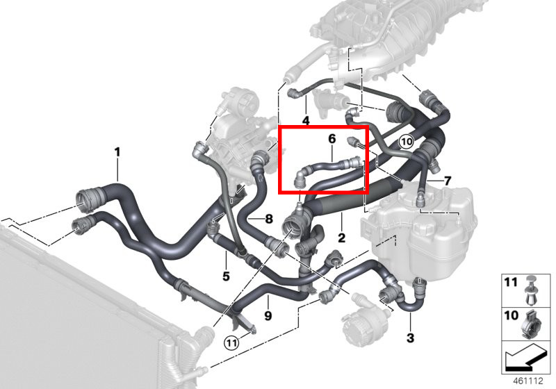 Hose, radiatorexpansion tank Sseuroparts