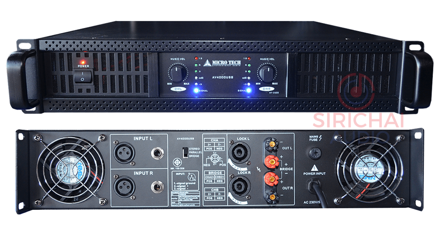 เพาเวอร์แอมป์ MICROTECH รุ่น MT SERIES POWERAMP sirichaiaudio