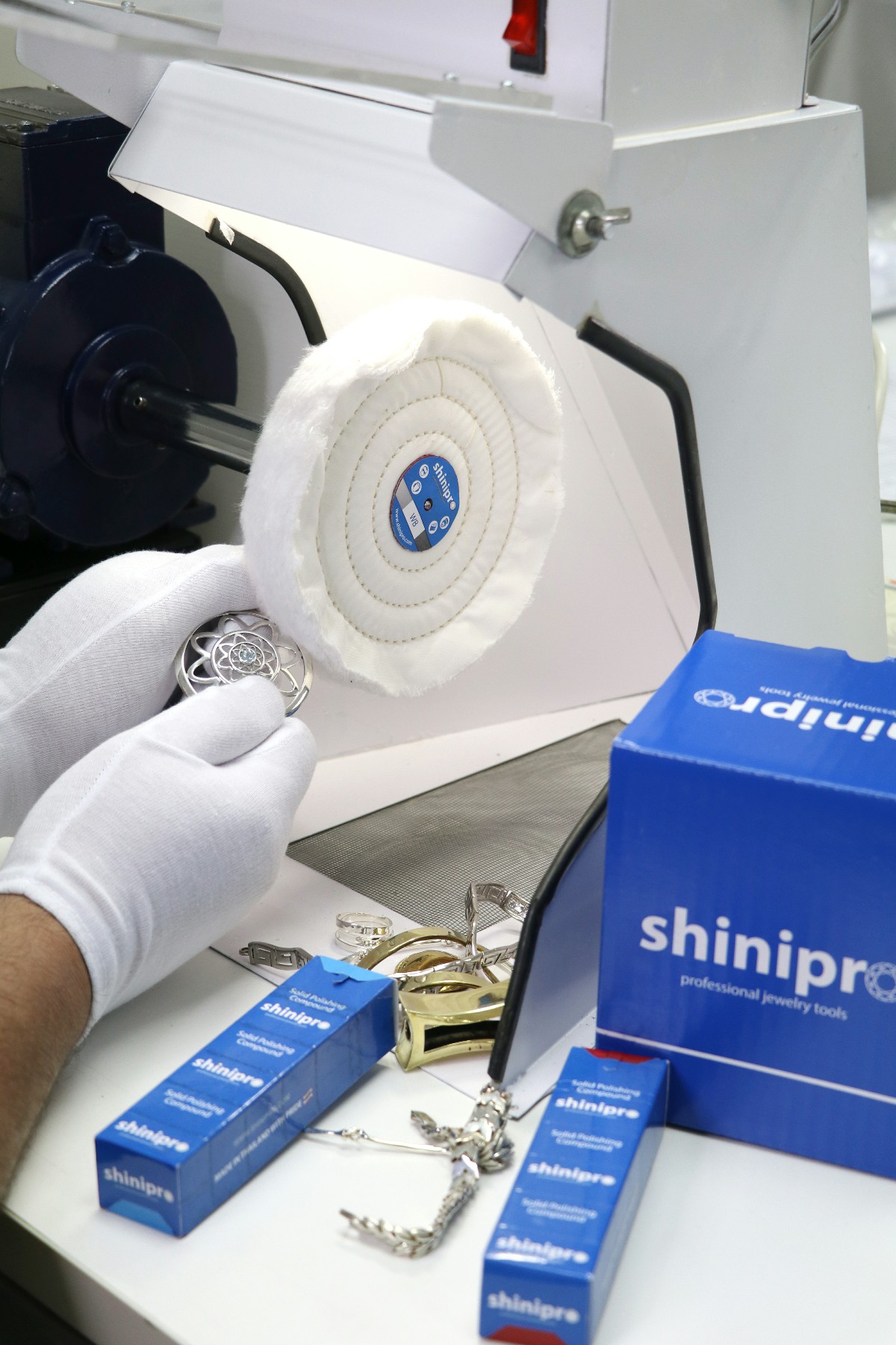 Shinipro Muslin cotton buffing polishing wheel Soft W4 shinipro