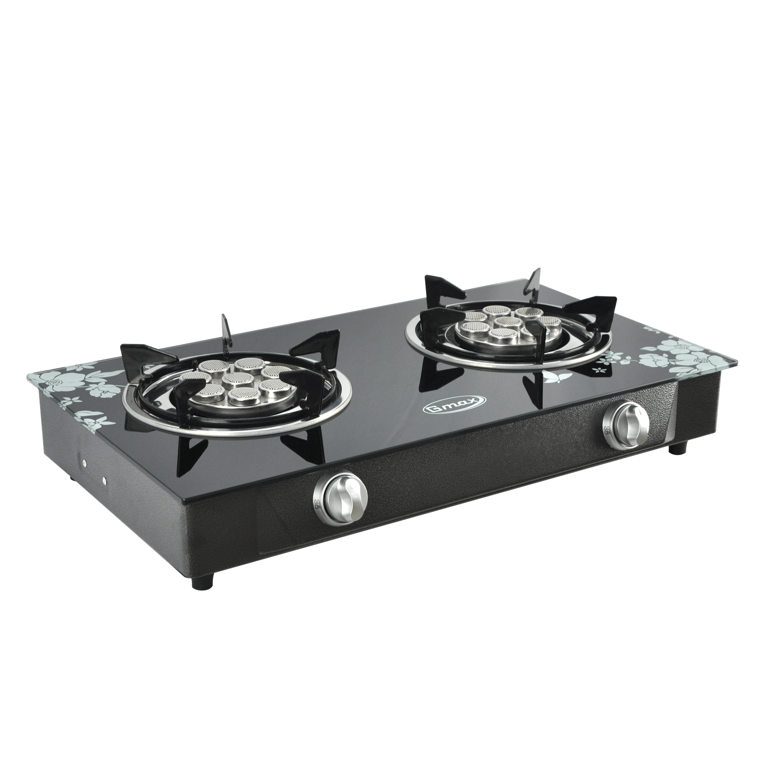 Gmax Tempered Glass Gas Stove 2 Burner Turbo GL702B gmax