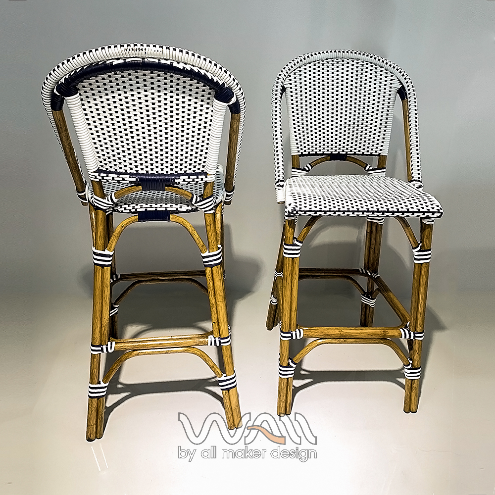 Rattan Bar chair allmakerdesign