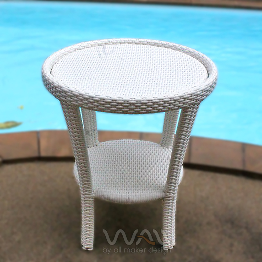 Rattan Side Table allmakerdesign