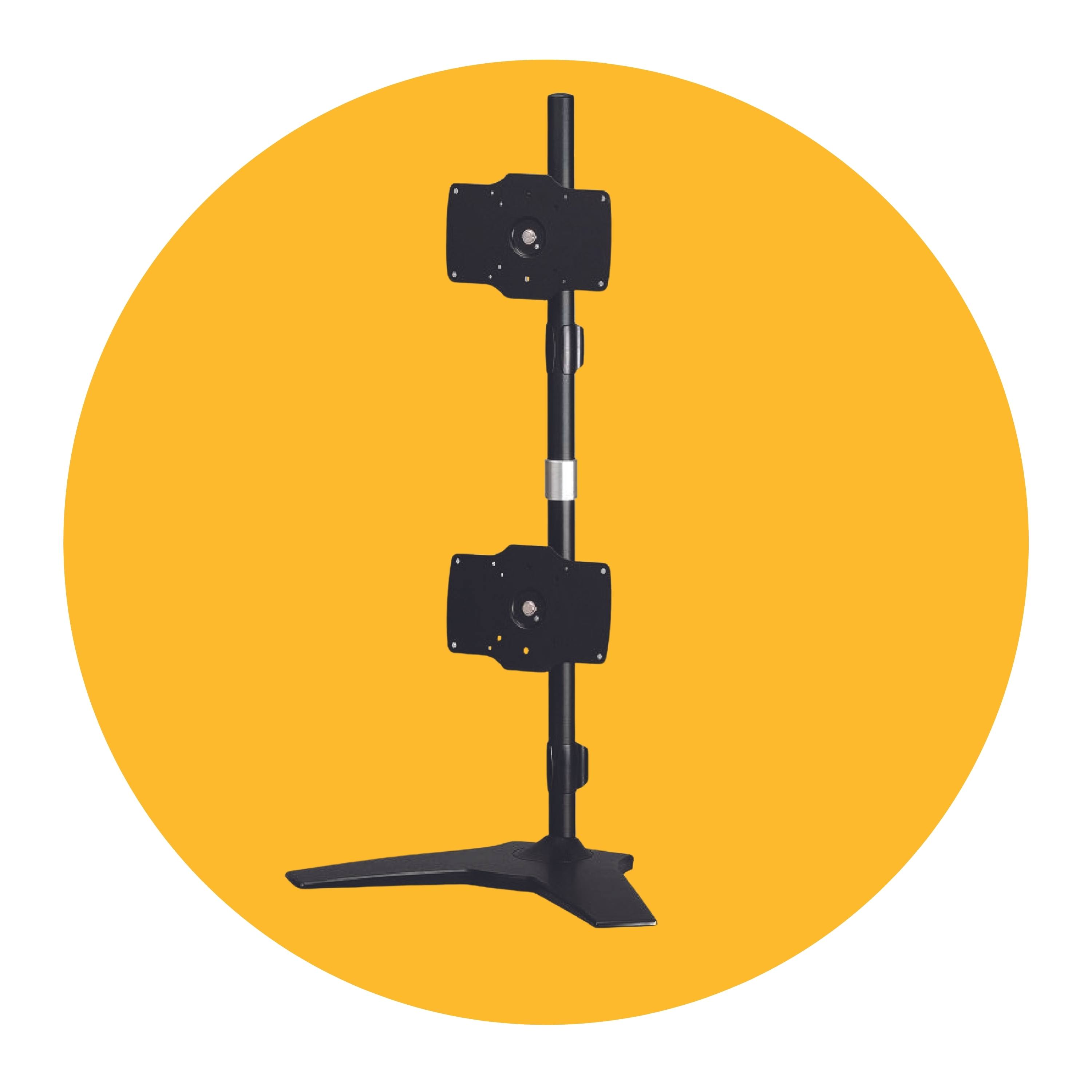Dual Monitor Vertical Stand (Desk Base) bigkidinoffice