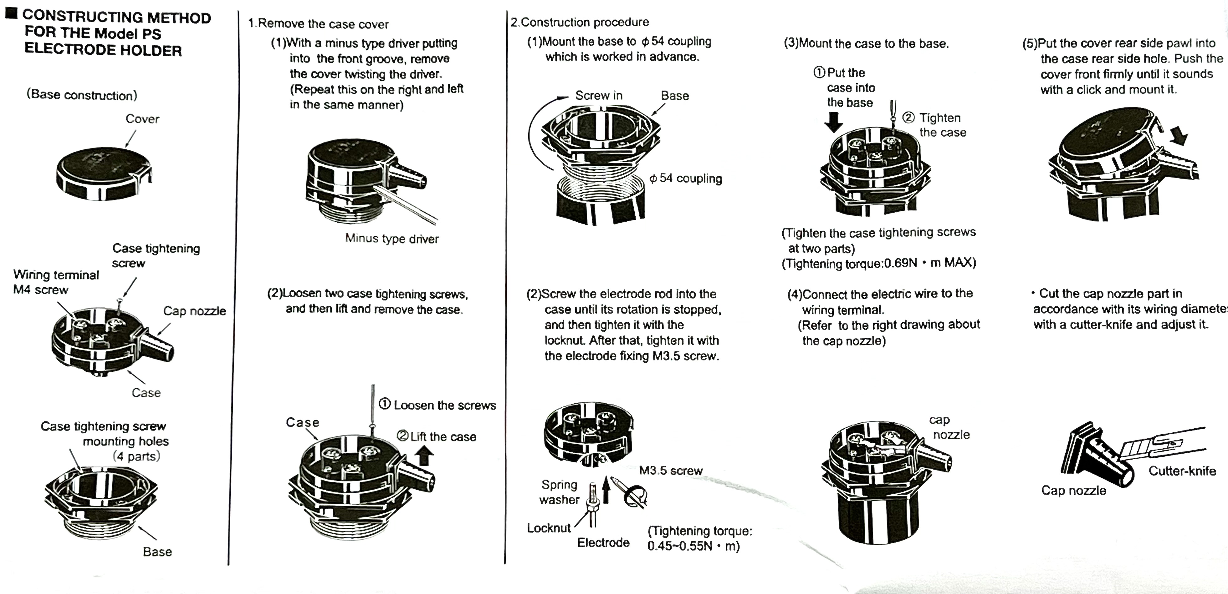 Omron Electrode Holder PS3sAP , PS4S , PS5S svselectric