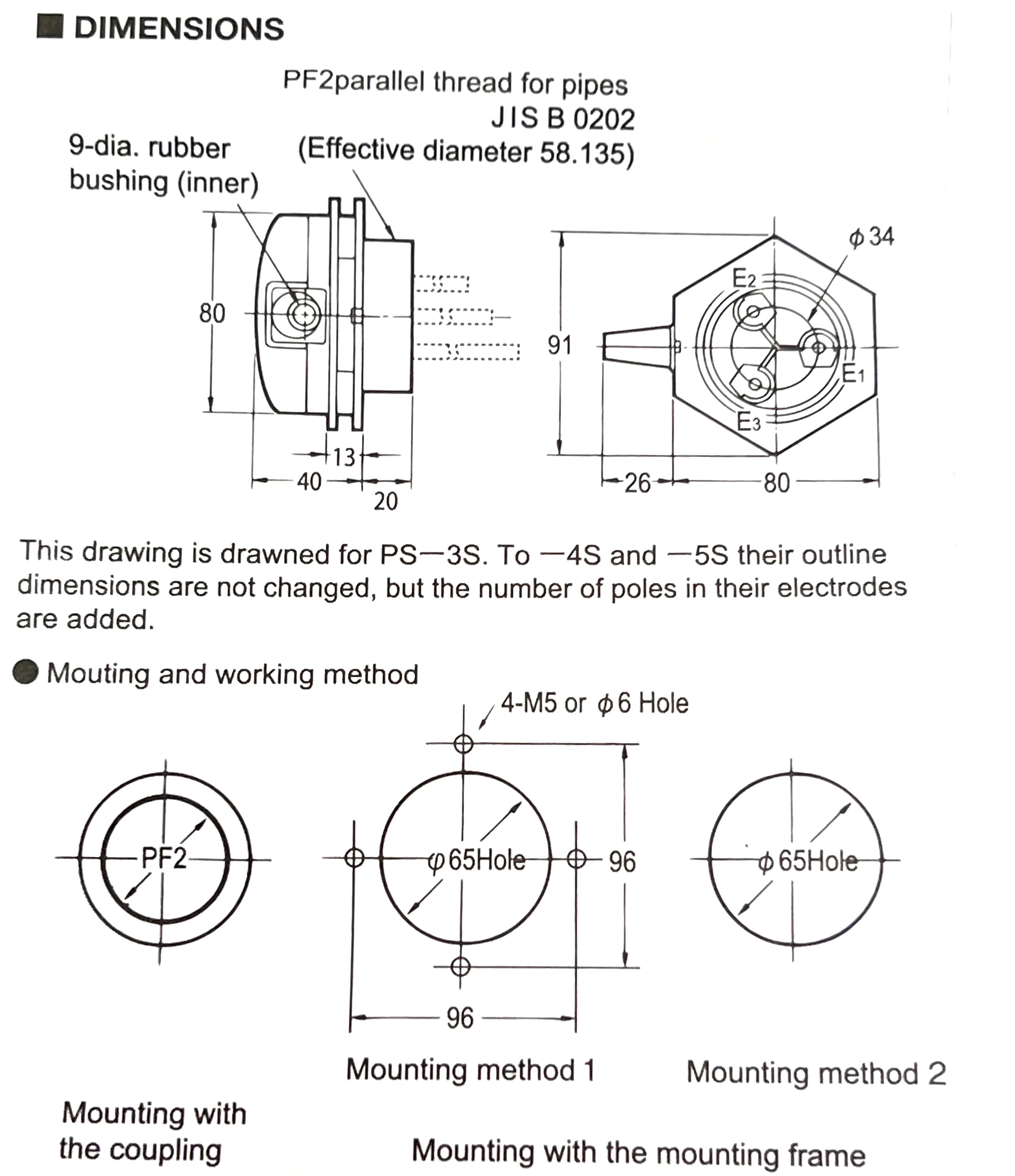 Omron Electrode Holder PS3sAP , PS4S , PS5S svselectric