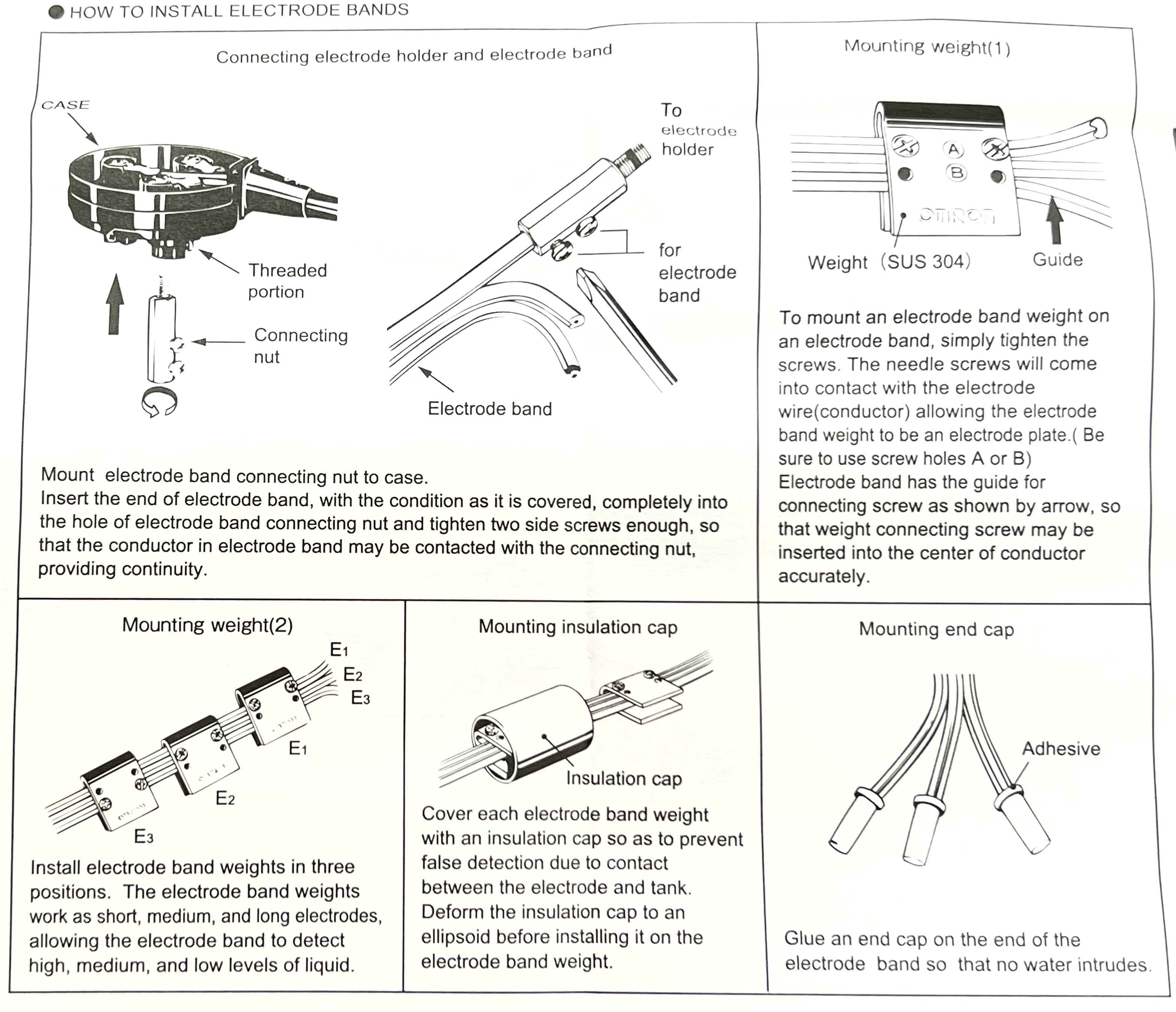 Omron Electrode Holder PS3sAP , PS4S , PS5S svselectric