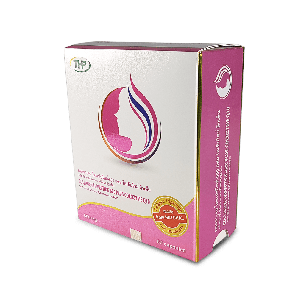 Collagen Tripeptide 600 Plus Coenzyme Q10 60 Capsules Thpherbal