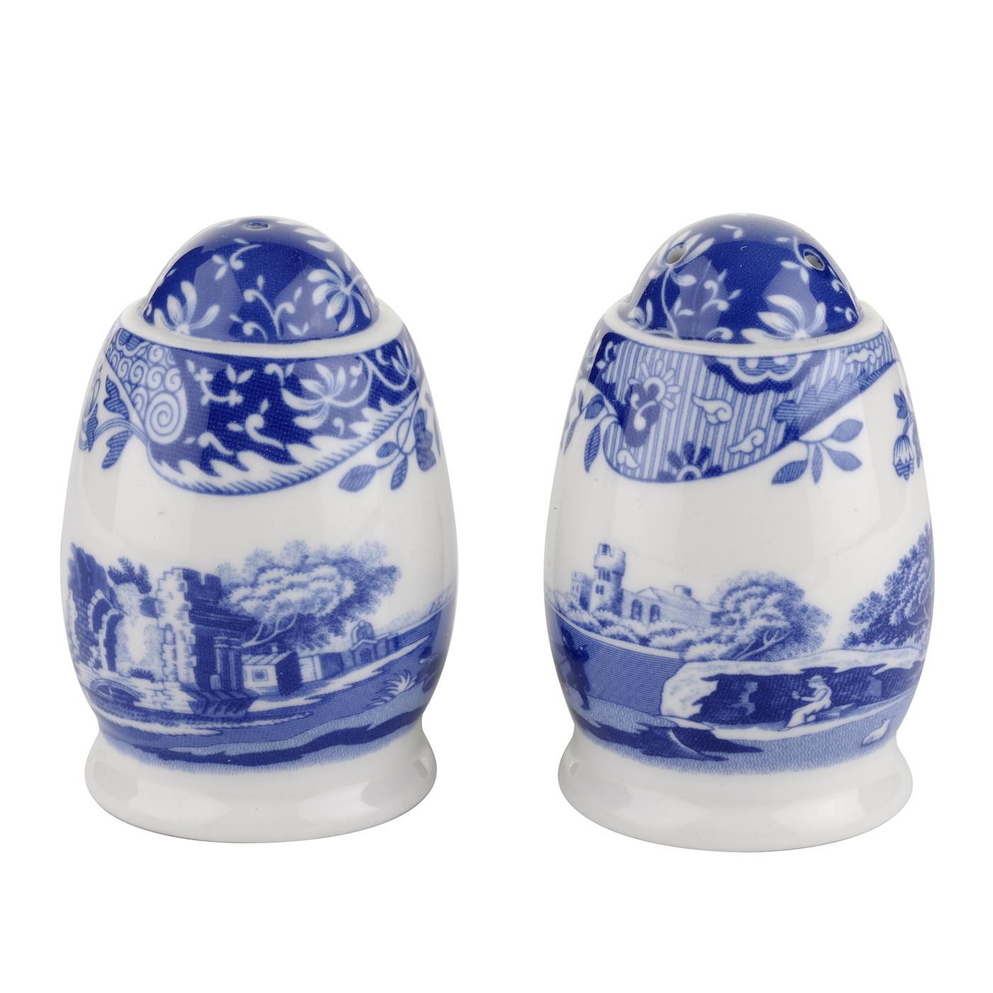 Spode Blue Italian Salt and Pepper Set blueandwhitethailand