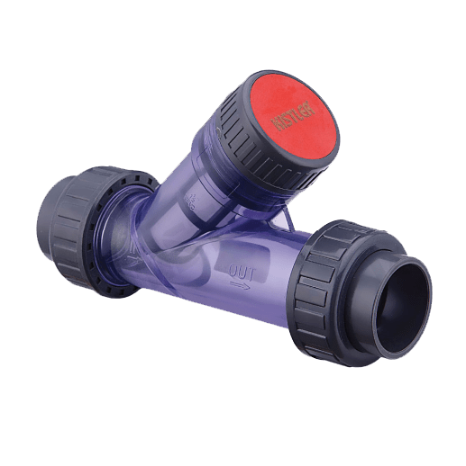 KISTLER MODEL KLYS YSTRAINER DOUBLE UNION UPVC pneuma