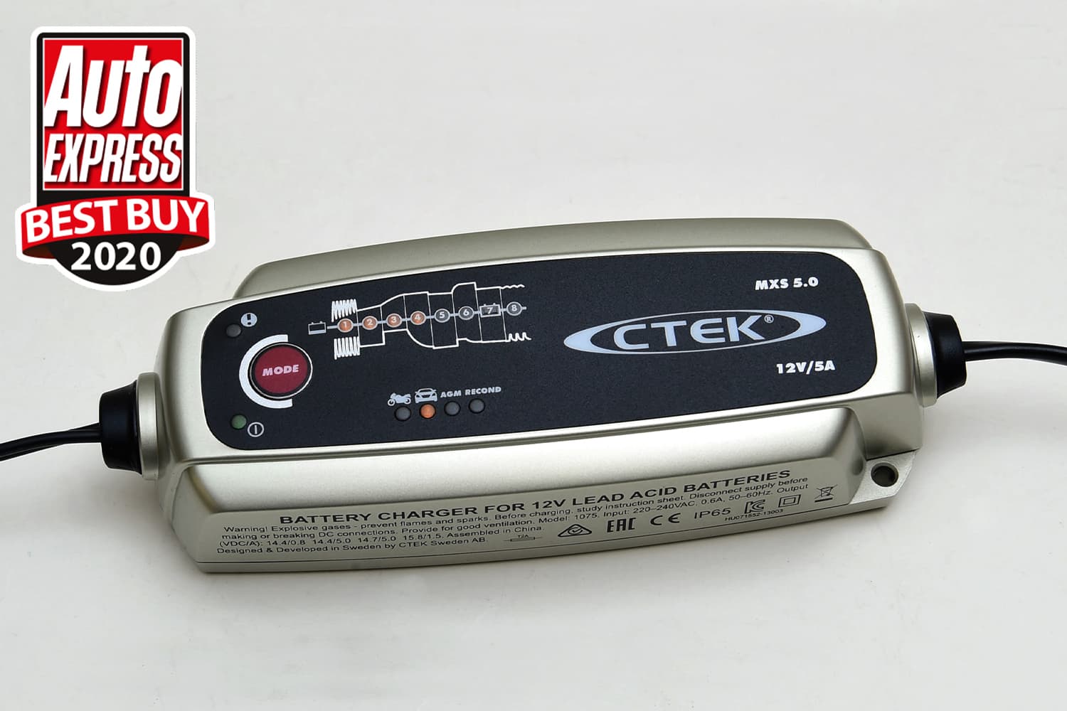 CTEK MXS 5.0 เครื่องชาร์จแบตเตอรี่อัจฉริยะ ได้รับรางวัล “Best Battery