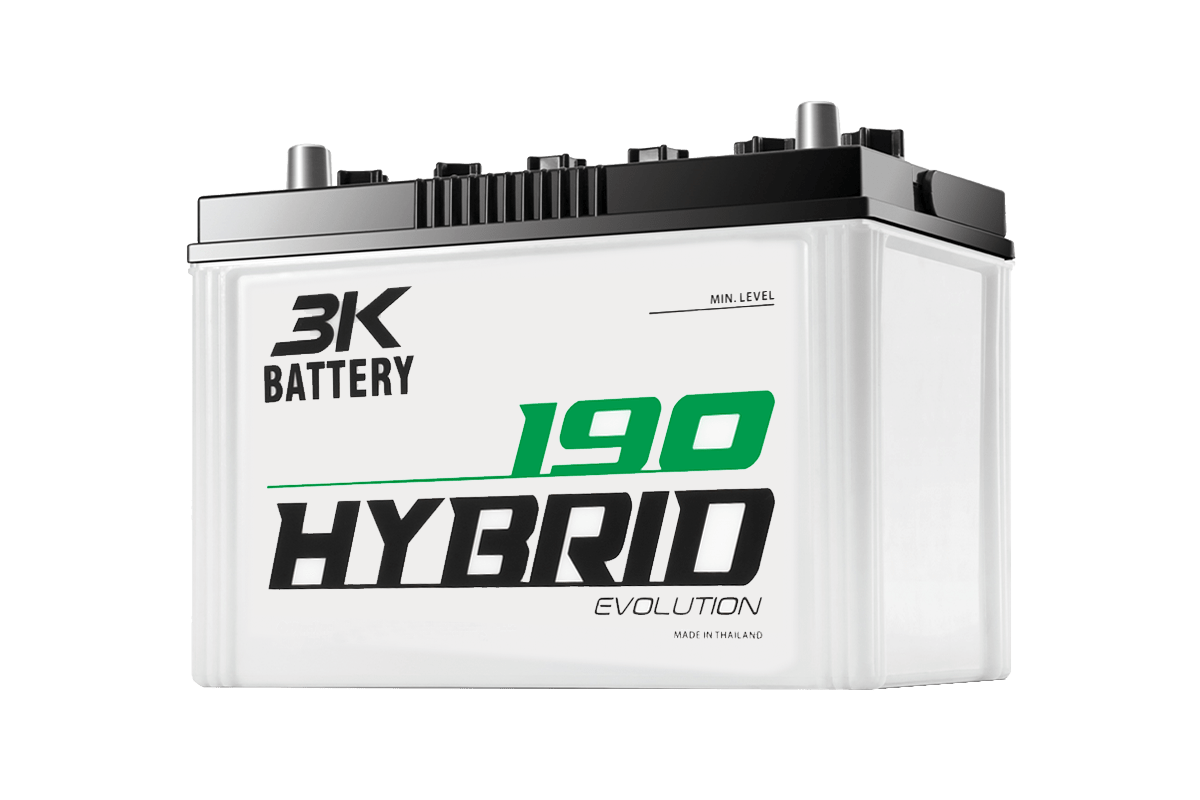 Battery 3K Hybrid 190R (Hybrid Type) 12V 90Ah rungseng