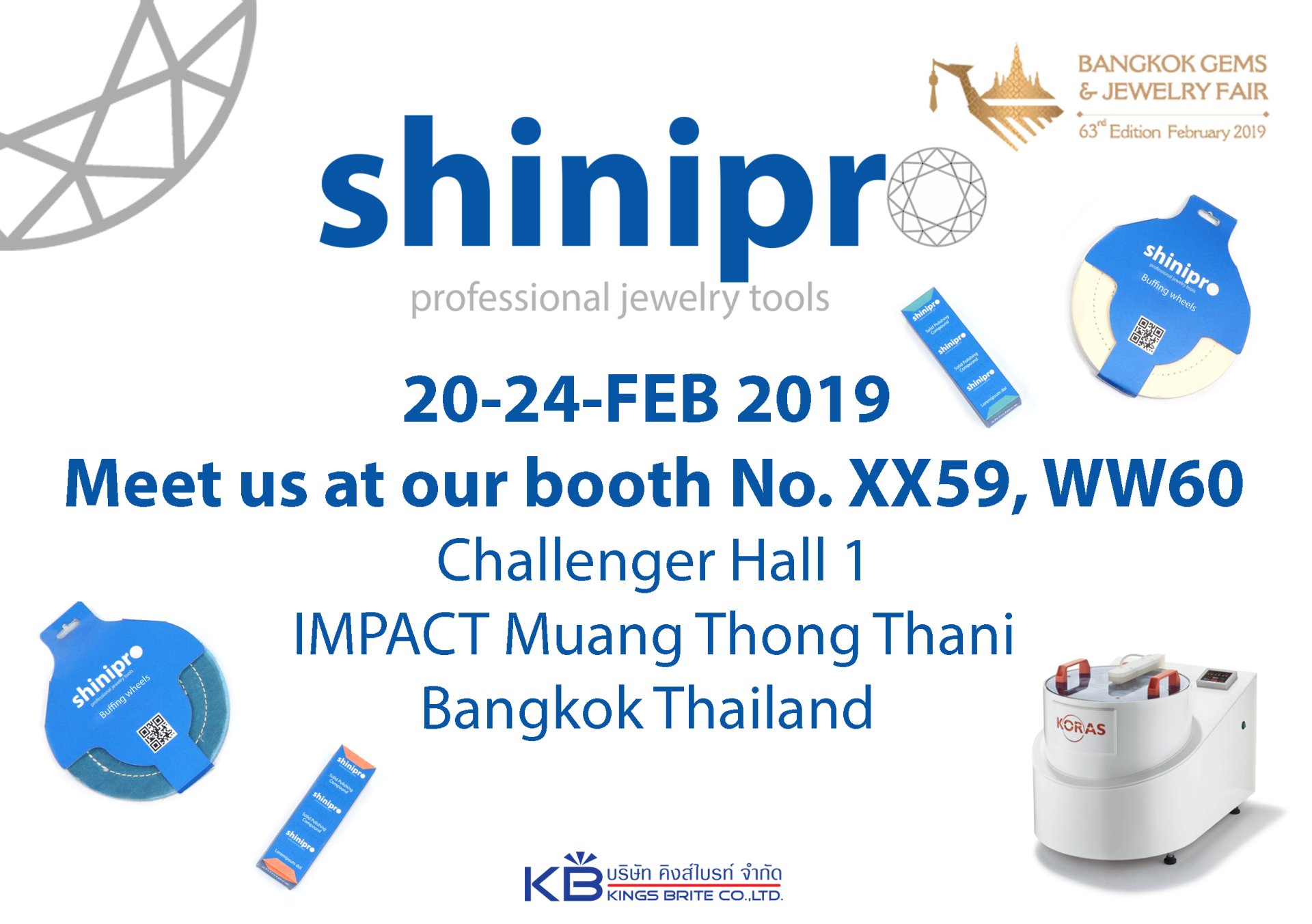 Bangkok Gems & Jewelry Fair 63rd 2019 kingsbrite