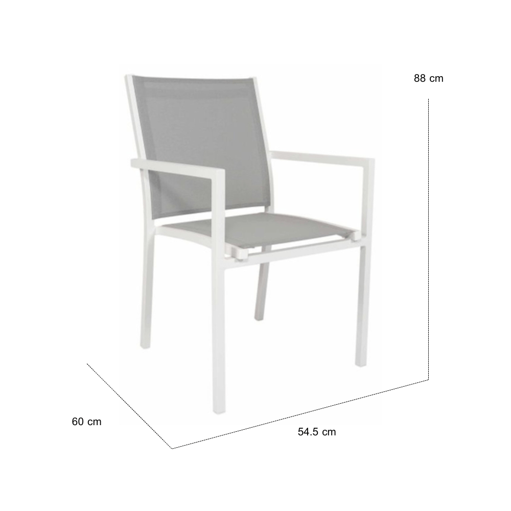 MILTON DINING CHAIR WHITE M S Natural Design outdoorfurniturethailand