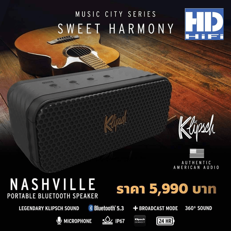 Klipsch Nashville Portable Bluetooth Speaker - hd-hifi