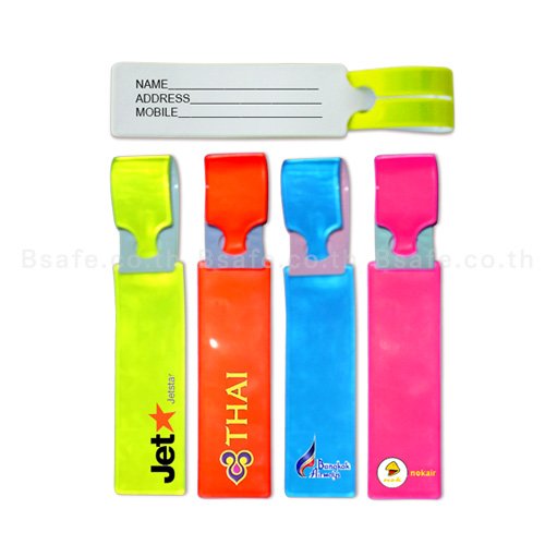 Reflective luggage tag bsafe