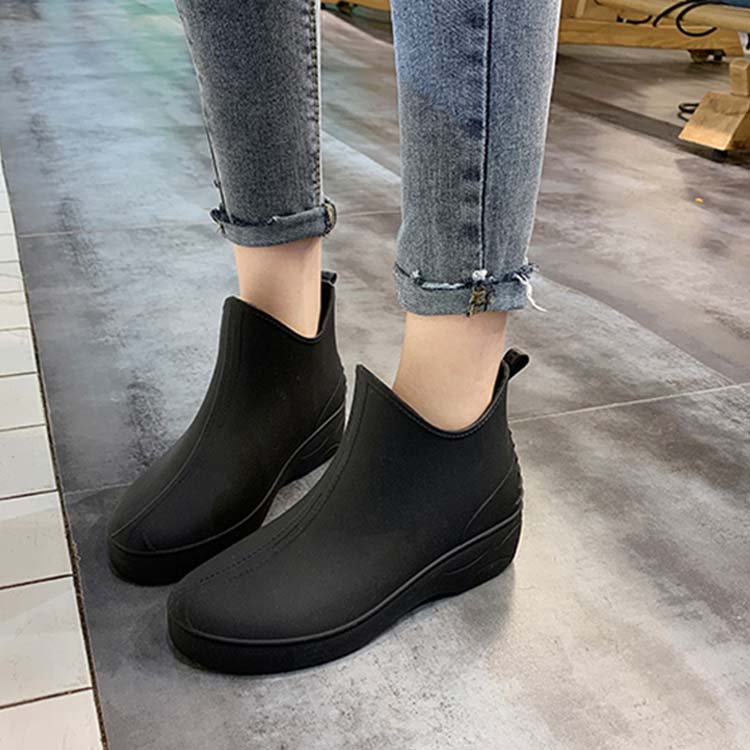 minana / レインシューズ レディース レインブーツ 雨靴 防水シューズ ローヒール 厚底 女性靴 雨の日 お洒落 防滑 カジュアル