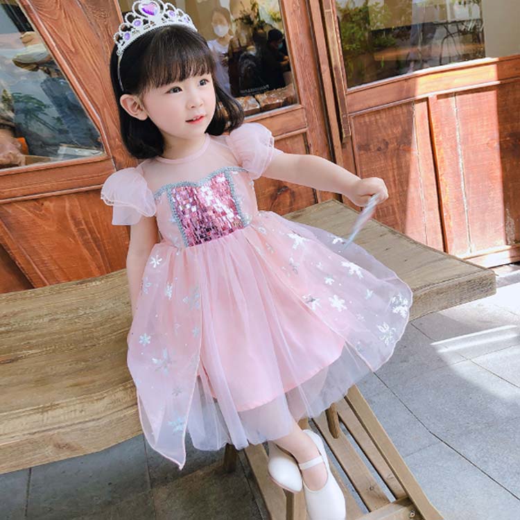 minana / 子供 ドレス お姫様 ベビードレス セレモニー 送料無料 コスプレ 半袖 パフスリーブ プリンセス ドレス 誕生日プレゼント