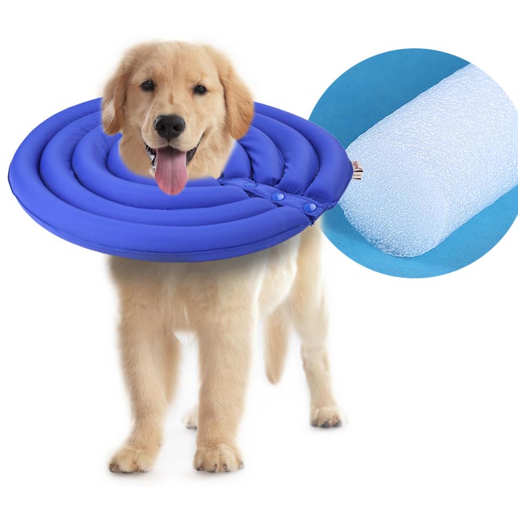 minana / 選べる6サイズ！ エリザベスカラー 柔らかい ペット介護用品 ドーナツ型 エリザベス 猫 犬 軽量 ソフト 介護ケア ボタン