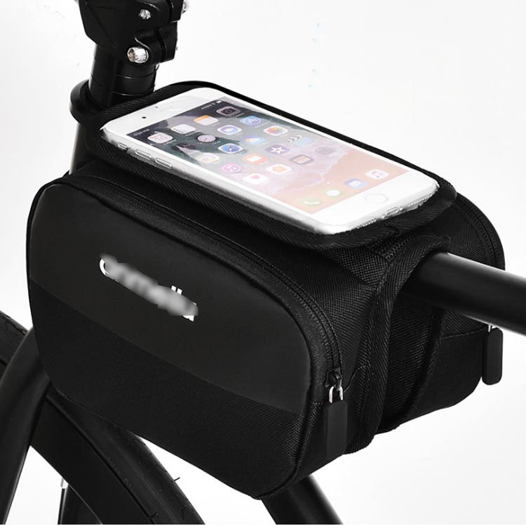 minana / 送料無料 トップチューブバッグ フレームバッグ 自転車バッグ スマホホルダー 自転車用 大容量 取り付け簡単 防水性 耐摩耗