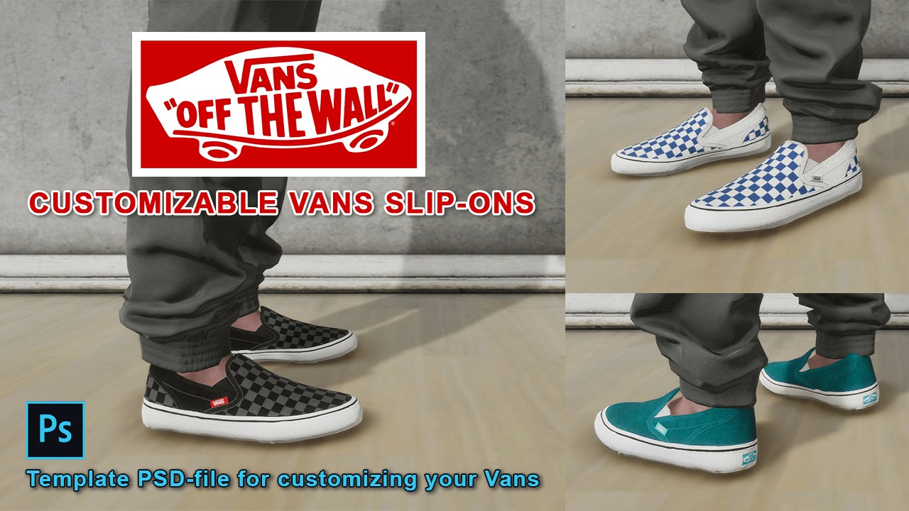 Customizable Vans SlipOns mod for Skater XL mod.io