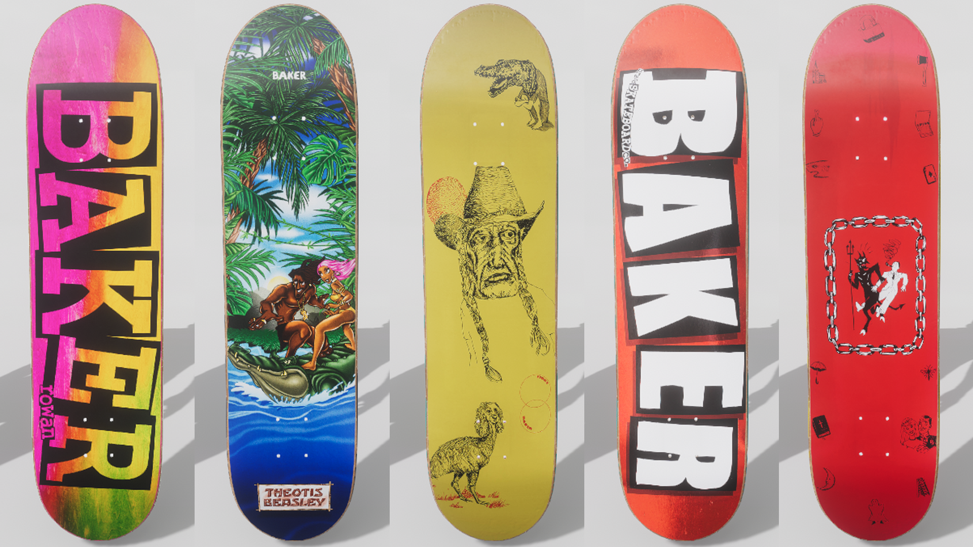 Baker Skateboard Deck Pack 1 mod for Skater XL mod.io