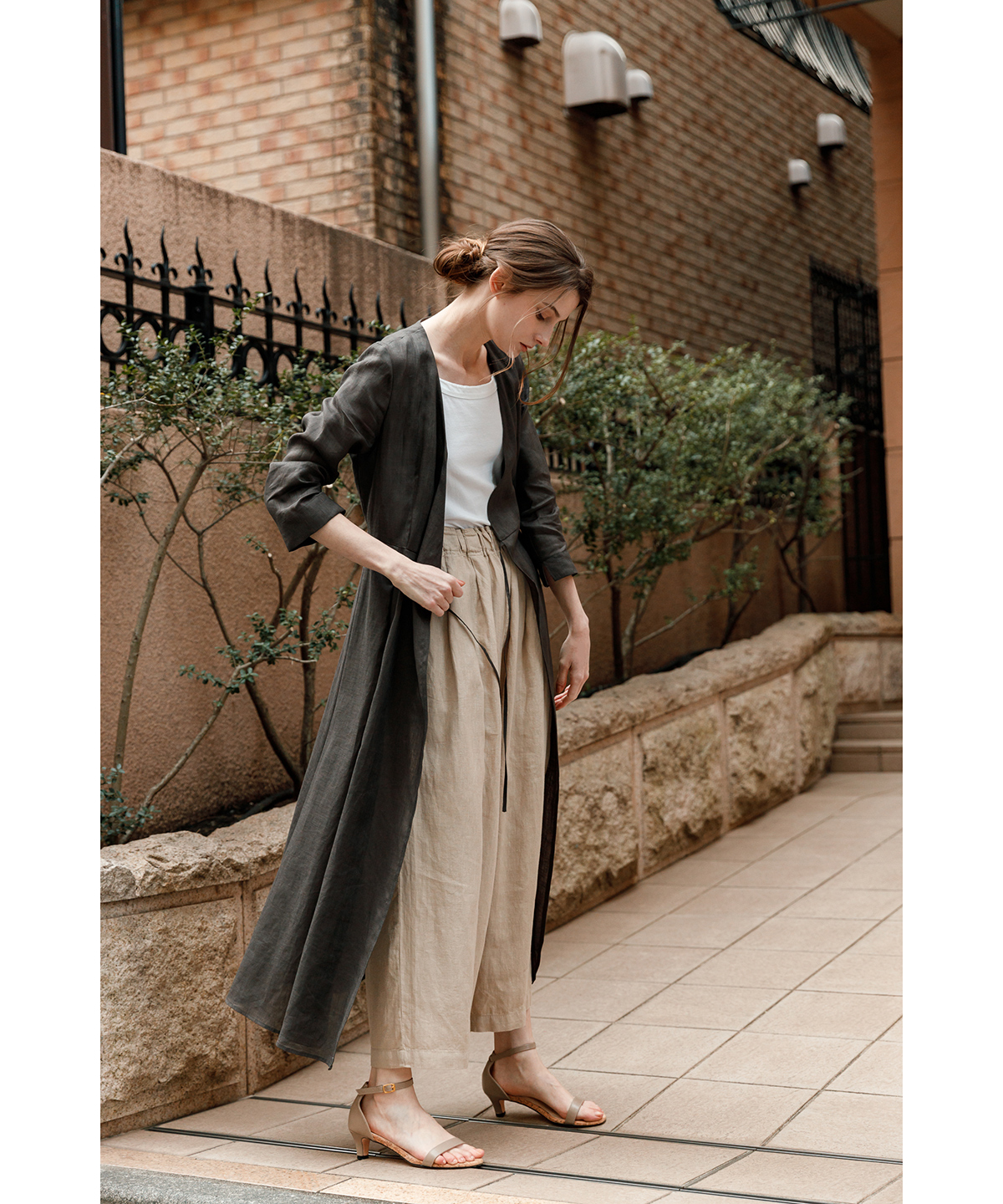 ネストローブ nest Robe リネンデニム カシュクールワンピース blog.knak.jp