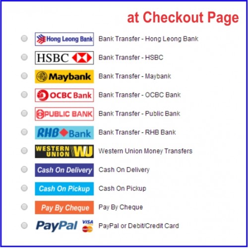OpenCart Combo Pack F1 Malaysia Bank Transfer + Payment