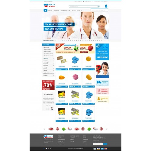 OpenCart online pharmacy store