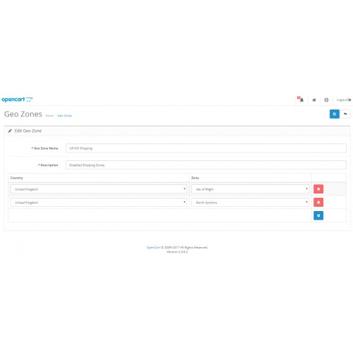 OpenCart Individual Product Item Shipping Rates eBay Style