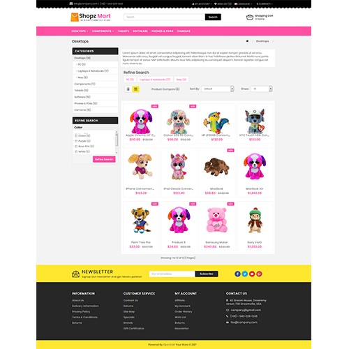 OpenCart SMart OpenCart 3.X Theme(Electronic, Toy store, Grocery)