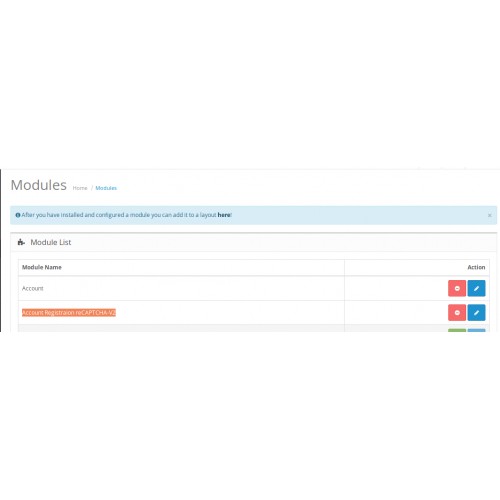 OpenCart Account Registration Captcha / Google reCaptcha V2