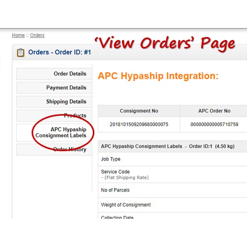 OpenCart APC Shipping Integration (Hypaship)