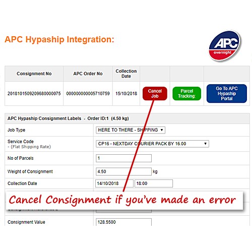 OpenCart APC Shipping Integration (Hypaship)