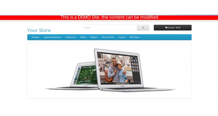 OpenCart Home Page Notification Pro(you can set the notice content)