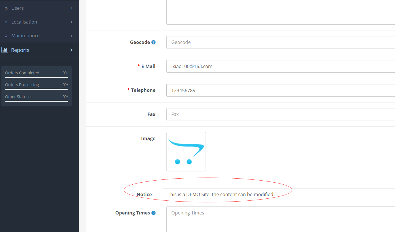 OpenCart Home Page Notification Pro(you can set the notice content)
