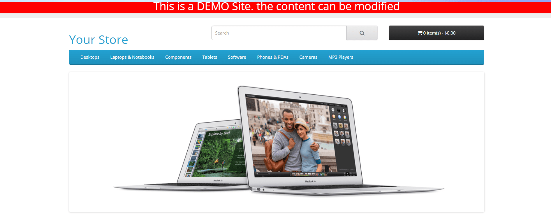 OpenCart Home Page Notification Pro(you can set the notice content)