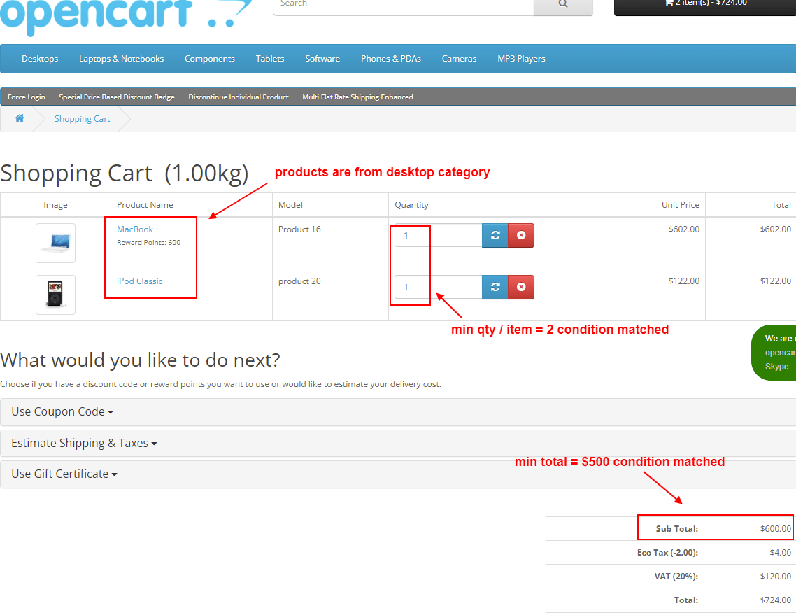 OpenCart Multi Flat Rate Shipping Enhanced