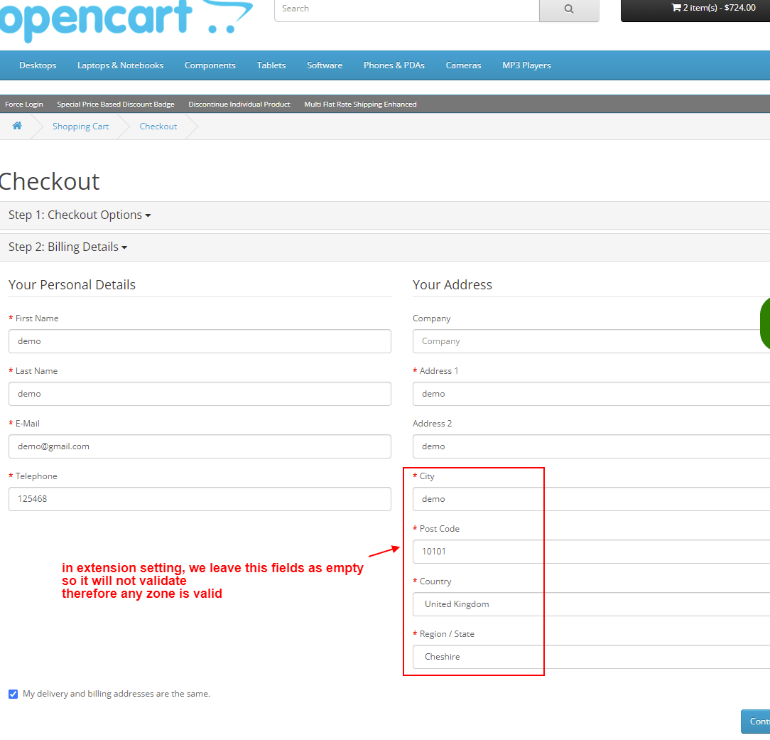 OpenCart Multi Flat Rate Shipping Enhanced