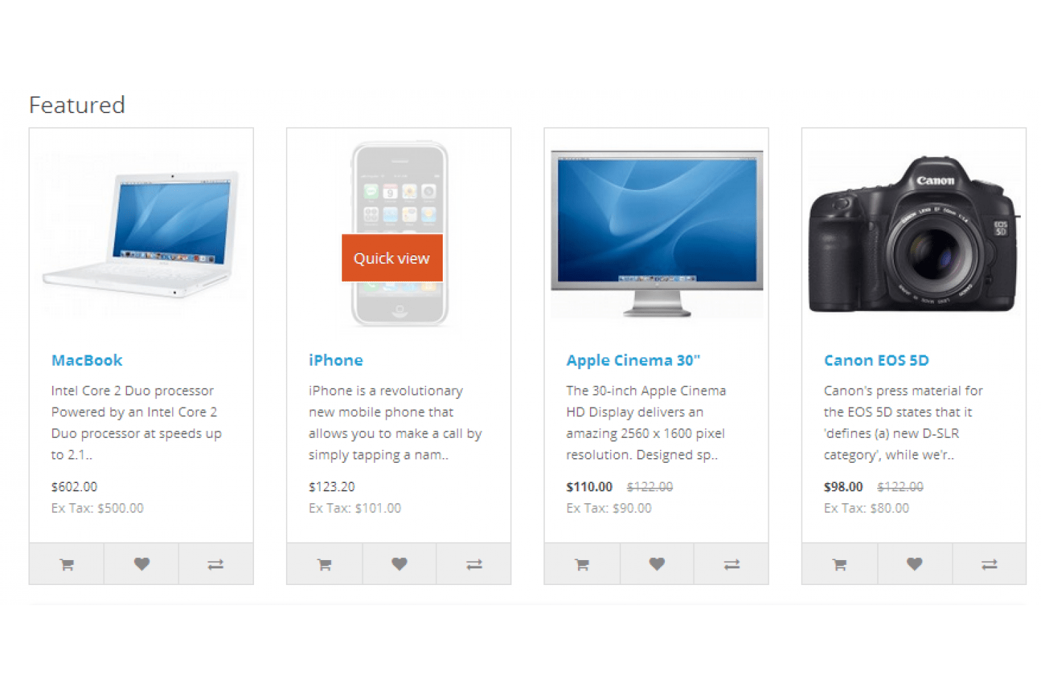 Opencart Product Quick View