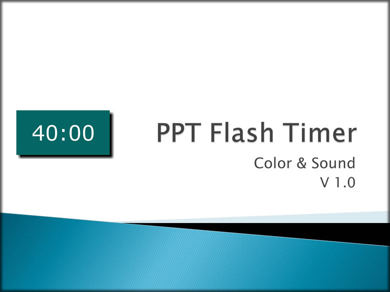 PPT Flash Timer Color & Sound Software AddOns and Plugins