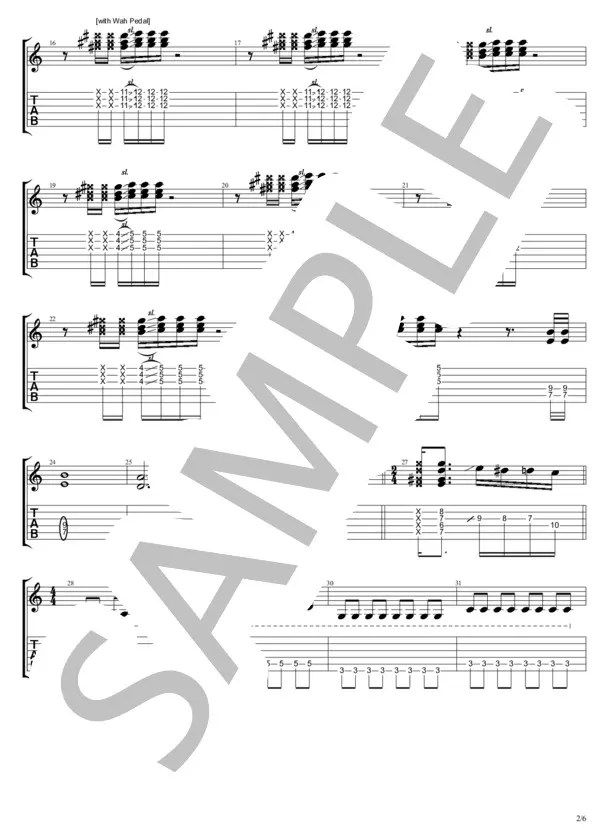 【楽譜】YES YES YES / B'z (ギターソロ / 中級) Piascore 楽譜ストア