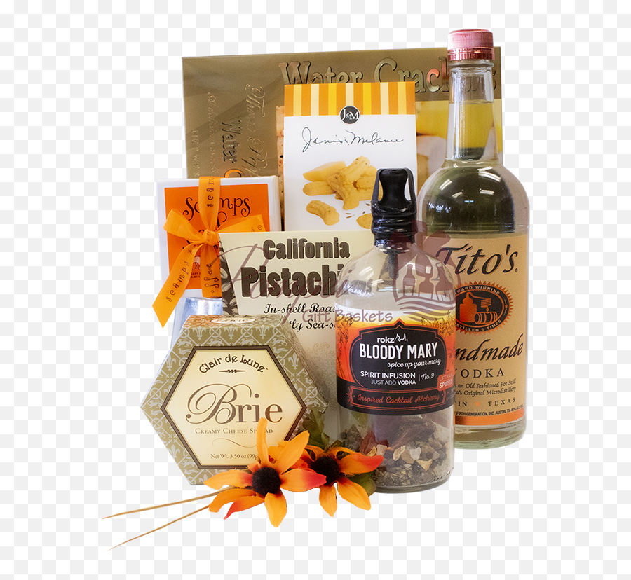 Tipsy Titos Bloody Mary Gift Basket Handmade Vodka Png,Tito's Vodka