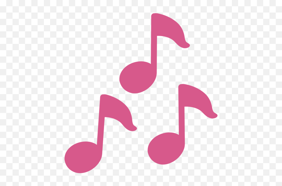 Musical Notes Emoji Music Note Emoji Pink Png,Music Emoji Png free