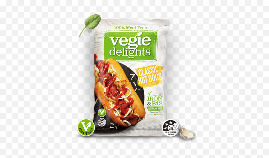Download Health Star Rating Vegie Delights Hot Dogs Full Veggie